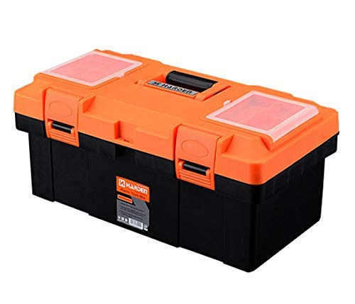 Harden Professional Reinforced Plastic Moulding Tool Box with Transparent Accessories Storage Box and Isolation Tray (35.5 X 18 X 18.5 cm) - 520301 - Image 1