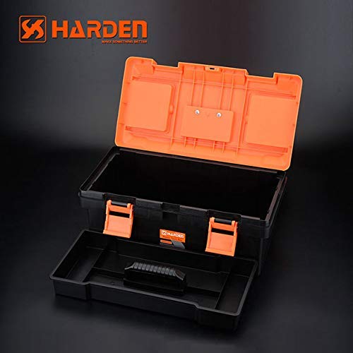 Harden Professional Reinforced Plastic Moulding Tool Box with Transparent Accessories Storage Box and Isolation Tray (35.5 X 18 X 18.5 cm) - 520301 - Image 3