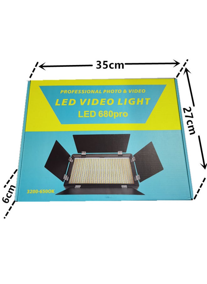 General - E680 Camera Light Short Video Live Network Red Light LED Camera Square Background Light Anchor Fill Light-Color:0.5 M Bracket - Image 1