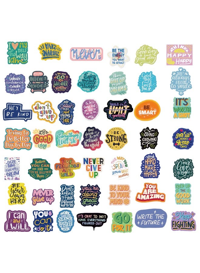 50Pcs Inspirational Words Stickers Pack, Motivational Quote Stickers for Teens and Adults, Vinyl Decals for Water Bottles Laptop Phone Case - Image 4