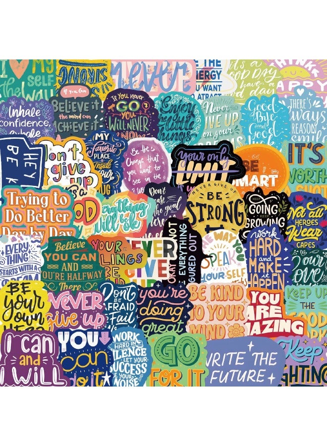 50Pcs Inspirational Words Stickers Pack, Motivational Quote Stickers for Teens and Adults, Vinyl Decals for Water Bottles Laptop Phone Case - Image 5