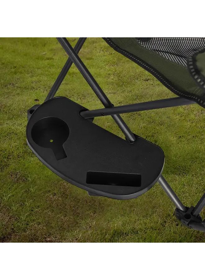 Zero Gravity Chair Cup Holder With Phone Slot 12 Inch Wide Black Plastic Tray - Image 3
