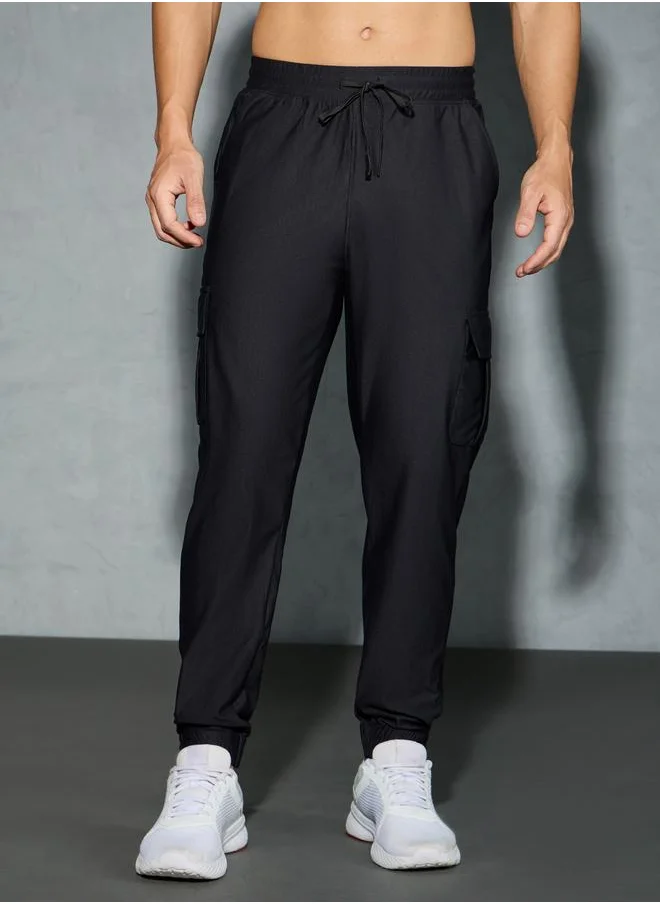 تكنوسبورت Technosport Solid 4-Way Stretch Cargo Track Pants