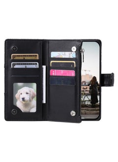 erorex Case For Xiaomi Redmi 13C 4G/5G Glitter Lattice Zipper Wallet Leather Phone Case  - Image 4