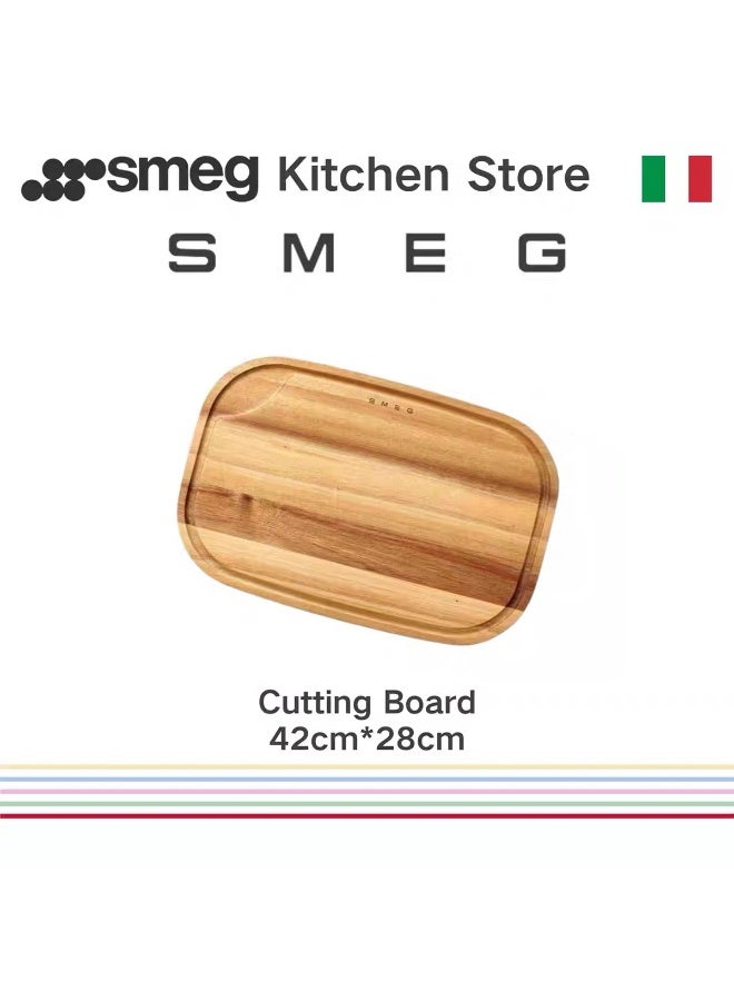 سميج 42 سم إضافية كبيرة وسميكة الشوق الخشب الخشب الصلب مزدوج الجانبين المضادة للبكتيريا والعفن مقاومة لوحة القطع المنزلية المطبخ الخام مطبوخة الفصل قطع لوحة مع غير انزلاق قطرة أخدود ومتعددة الوظائف لوحة القطع - Image 4