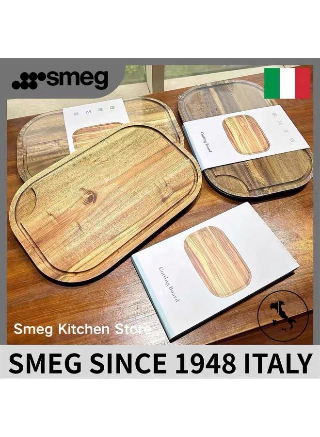 سميج 42 سم إضافية كبيرة وسميكة الشوق الخشب الخشب الصلب مزدوج الجانبين المضادة للبكتيريا والعفن مقاومة لوحة القطع المنزلية المطبخ الخام مطبوخة الفصل قطع لوحة مع غير انزلاق قطرة أخدود ومتعددة الوظائف لوحة القطع - Image 5