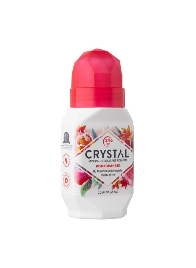 CRYSTAL ESSENCE Crystal Mineral Deodorant Roll-On, Pomegranate, 2.25 fl oz (Pack of 12)  - Image 4