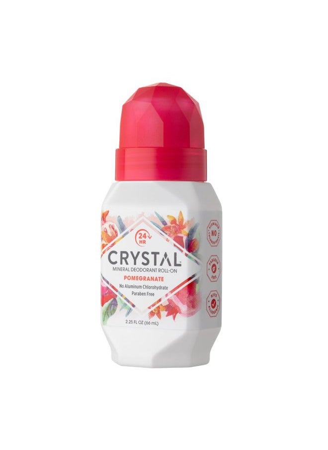 CRYSTAL ESSENCE Crystal Mineral Deodorant Roll-On, Pomegranate, 2.25 fl oz (Pack of 12)  - Image 3