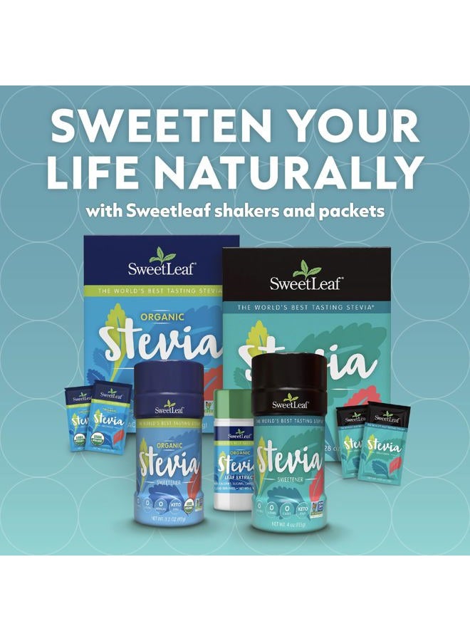 SweetLeaf Organic Stevia Powder Packets - Zero Calorie Sweetener with Stevia Leaf Extract, No Artificial Sweetener Additive, Sugar Free, Keto Friendly, Non GMO, Gluten Free - 35 Packets (Pack of 1) - Image 3