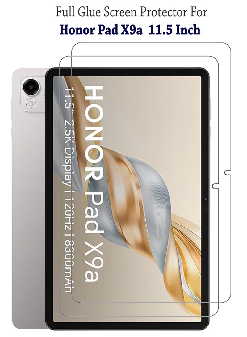 2 Pack Honor Pad X9a 11.5 Inch 9H Ultra HD Tempered Glass Screen Protector For Honor Pad X9a 11.5 Inch - Clear  - Image 1