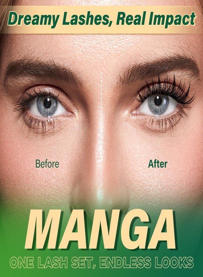 KEYYOULASH Manga Lash Clusters 8-18mm Fairy Eyelash Clusters Natural DIY Lash Extension Wispy with Soft Thin Band(MG03) - Image 3