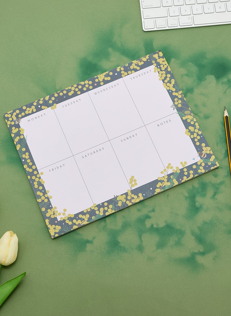 بيلي بوتون دفتر مخطط أسبوعي 52 ورقة - Image 1