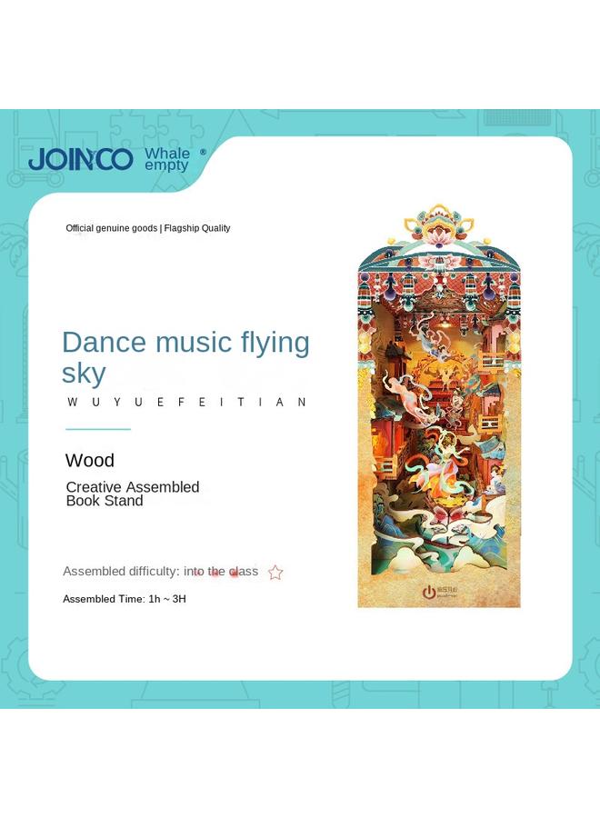 Bluejw Diy Cabin Prajna Floating 3D Handmade Assembled Book Stand Desktop Decoration Model Toy Birthday Gift - Image 1