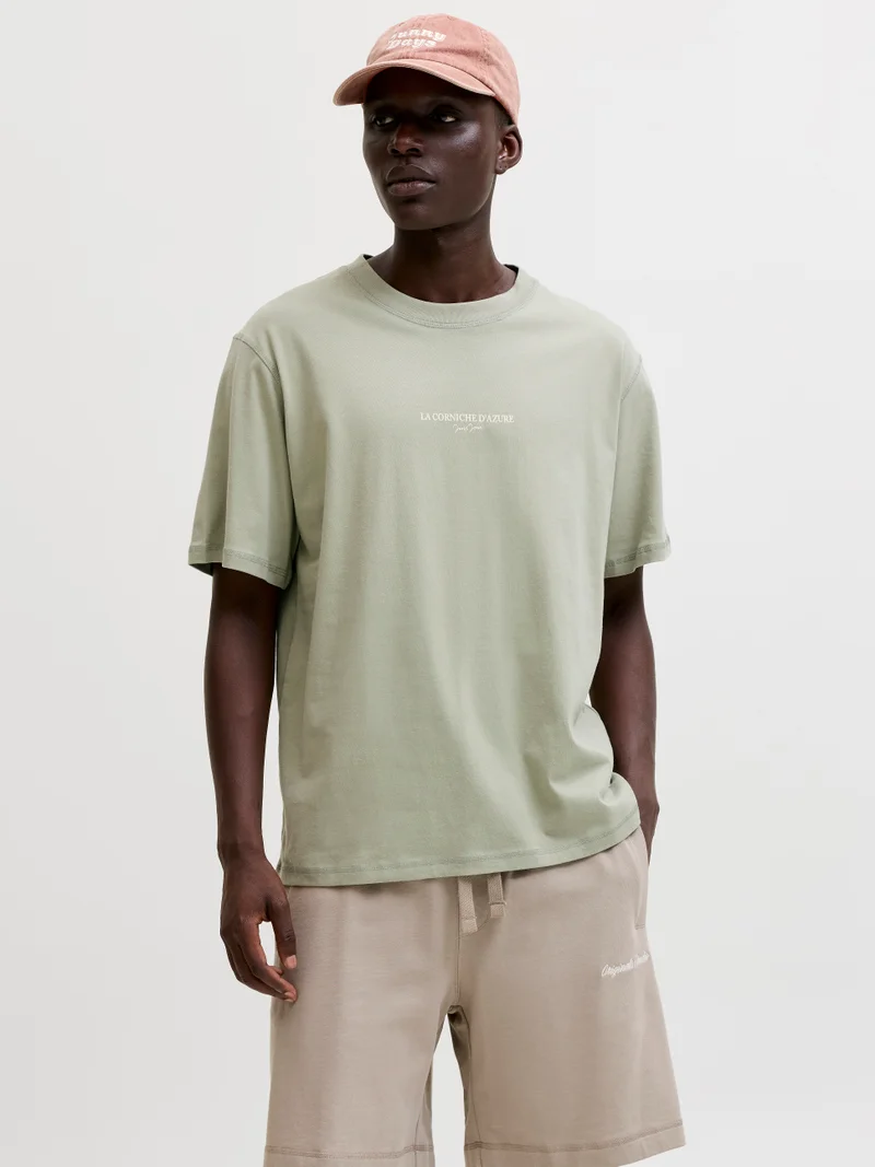 جاك اند جونز JORHYERES BACK ELEMENT TEE SS CREW