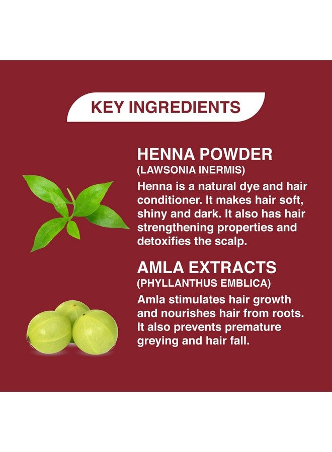 khadi veda Herbal Mehndi Henna Powder 100Gm Each (Pack Of 3)(Burgundy) - Image 4