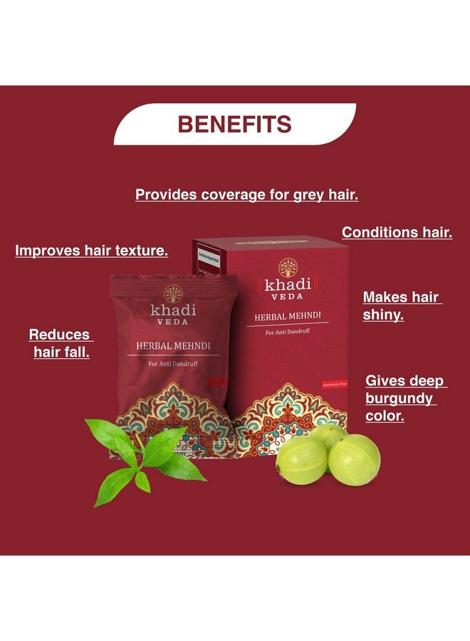 khadi veda Herbal Mehndi Henna Powder 100Gm Each (Pack Of 3)(Burgundy) - Image 3