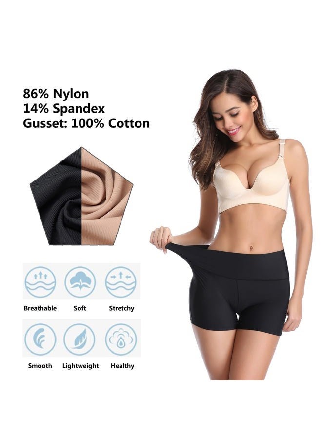 JOYSHAPER Boyshorts Panties for Women Anti Chafing Underwear Slip Shorts for Women Under Dress Black - Image 4