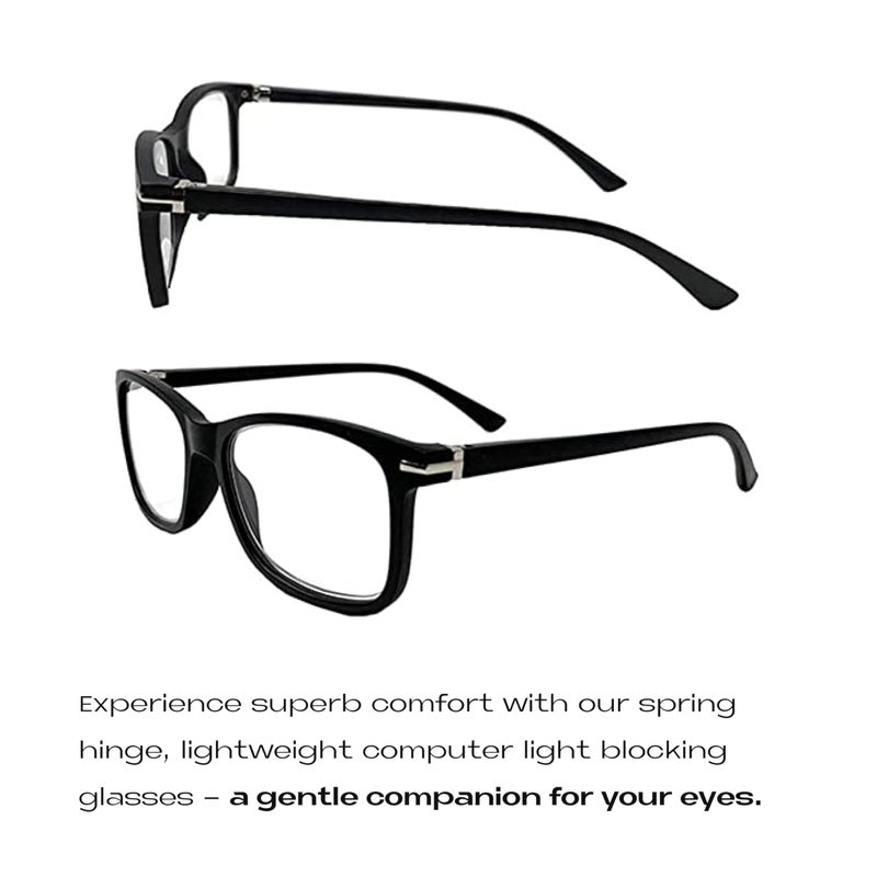 Readerest Blue Light Blocking Glasses â€“ Thin Reflective Lens, Anti-Glare Computer Eyeglasses, UV Protection, Eye Strain Relief - Image 3