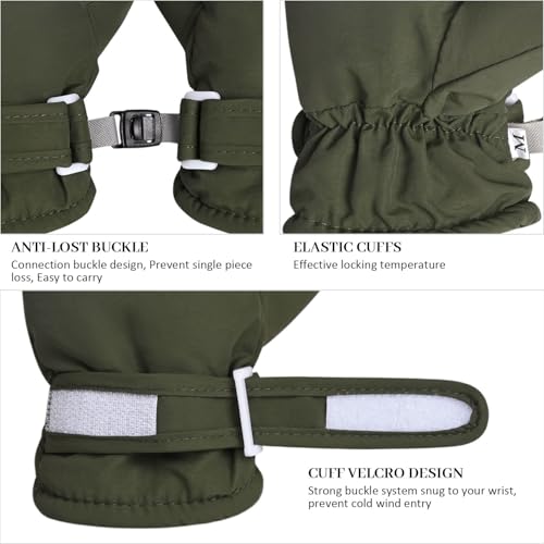 Weradau Fleece Lined Mittens for Baby Boys Girls,Baby Toddler Little Kids Winter Gloves Mittens for Children 2-4 Years - Image 3