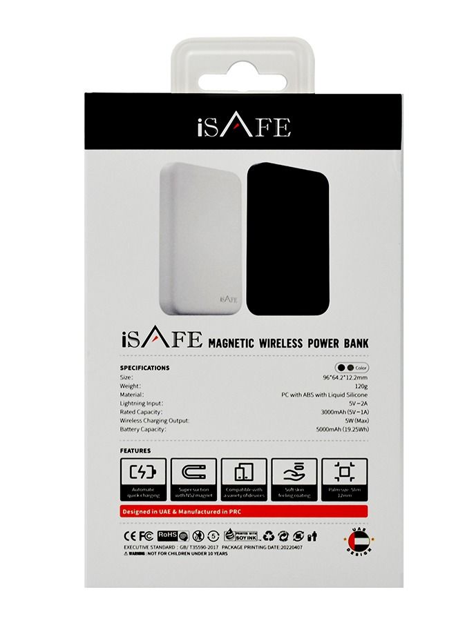 iSAFE Magnetic Wireless Power Bank 5000Mah - Image 4