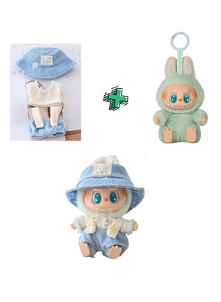 3 pieces of doll clothes Blue QUQU