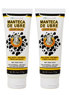 elp essential Manteca de Ubre, Udder Balm, Analgesisc Ointment 4 oz (Pack 2) 