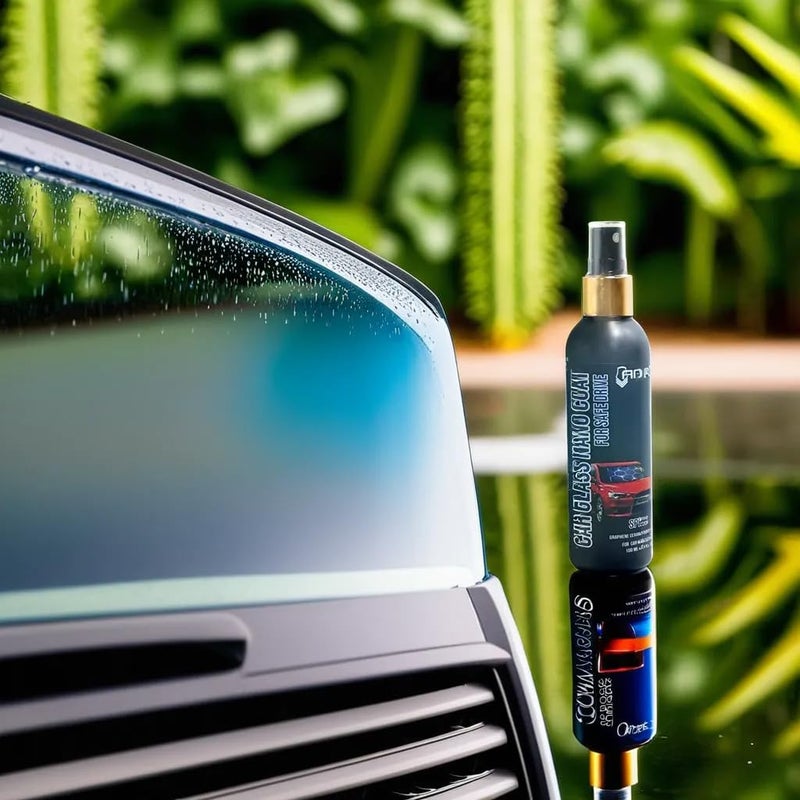 ARMI Ceramic Nanocoating For Car Windshield | Long-Lasting Hydrophobic Spray Coating For Windshields | Rain Repellent For All Glass Surfaces | Enhances Visibility & Safety, Black - Image 2