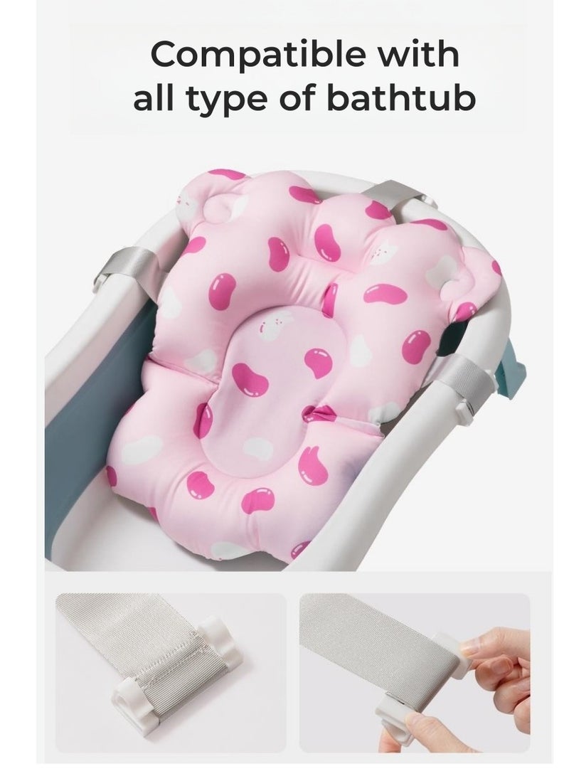 كوني أمًا أفضل وسادة حوض استحمام للأطفال قابلة للتعديل ومريحة ومضادة للانزلاق لدعم حمام الرضع من عمر 0 ​​إلى 3 سنوات - Image 4