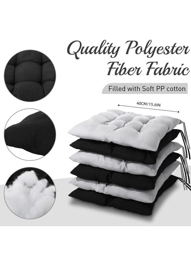 12 وسادة أرضية مربعة الشكل، مناسبة للفصول الدراسية، مثالية للجلوس على الأرض، في المدارس، رياض الأطفال، ركن القراءة، مقاس 15.7 بوصة، سميكة وكبيرة، مثالية للتأمل - Image 3