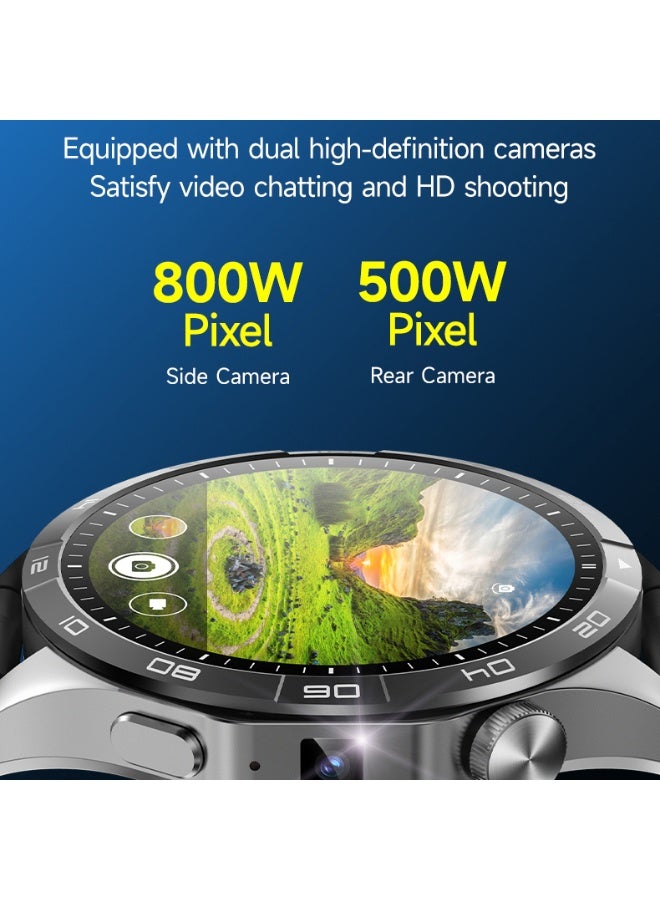 Domars 1.43"  HD Touchsreen Fitness Smart Watches for Women/Men, Smart Watch Compatible with Android Phones, Built-in, Bluetooth Call, Heart Rate/Sleep Monitor, Green - Image 2