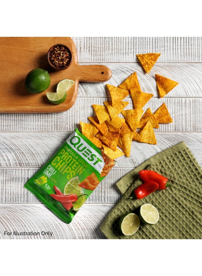 رقائق بروتين بنكهة الفلفل الحار والليمون من كويست نيوترشن (عبوة من 8 قطع، 32 غرام) - Image 2