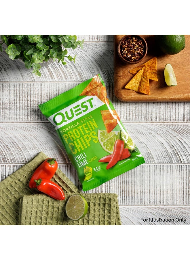 رقائق بروتين بنكهة الفلفل الحار والليمون من كويست نيوترشن (عبوة من 8 قطع، 32 غرام) - Image 3