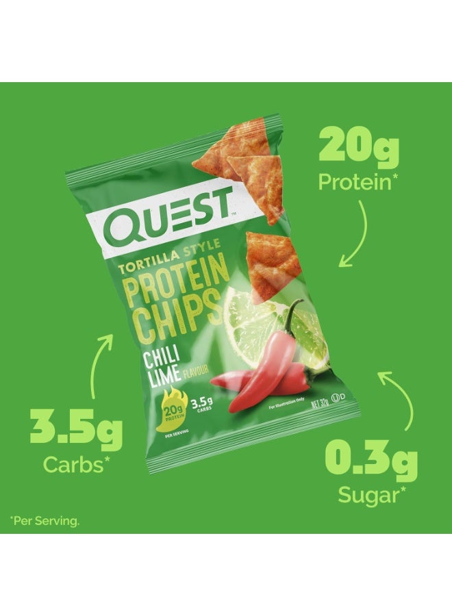 رقائق بروتين بنكهة الفلفل الحار والليمون من كويست نيوترشن (عبوة من 8 قطع، 32 غرام) - Image 5