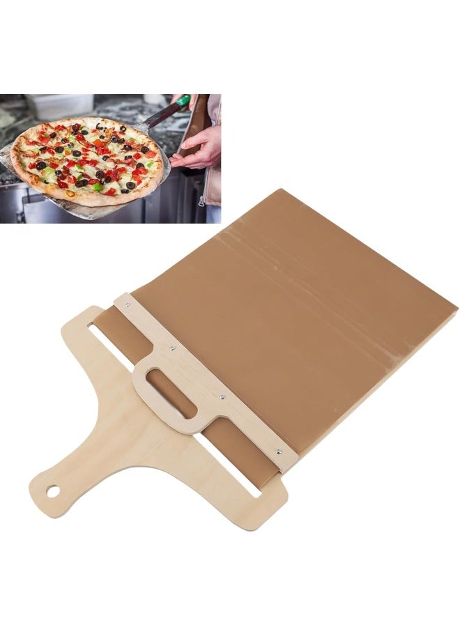 BusoTh Wooden Pizza Peel, Sliding Pizza Peel Effortless Pizza Handling with Wooden Handle, Non Stick Paper Sheet Oven Specific Functionality Easy to Clean for Indoor Outdoor Ovens - Image 4