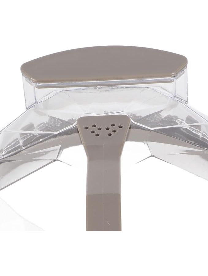 Brown Microwave Splatter Cover Transparent Food Guard Lid For Kitchen Cooking - Image 1