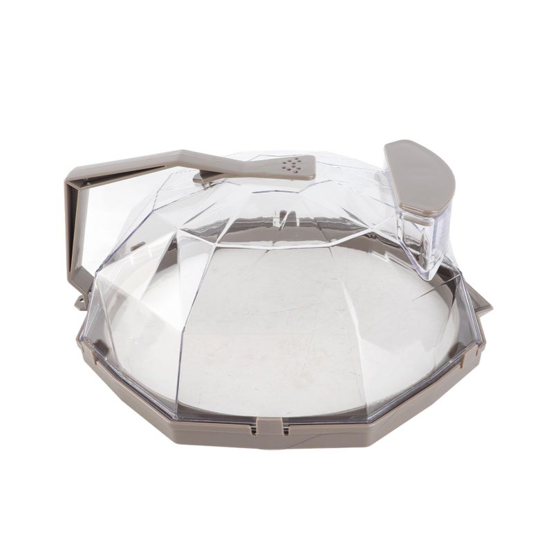 Brown Microwave Splatter Cover Transparent Food Guard Lid For Kitchen Cooking - Image 5