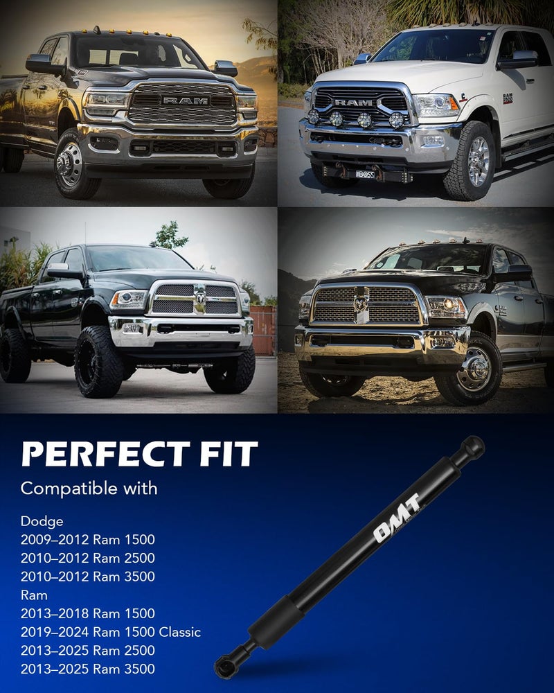Orion Motor Tech Truck Tailgate Assist, Pickup Tailgate Lift Assist Kit Compatible with 2009 2010 2011 2012 2013 2014 2015 2016 2017 2018 2019 2020 2021 2022 2023 2024 2025 Dodge Ram 1500 2500 3500 - Image 3
