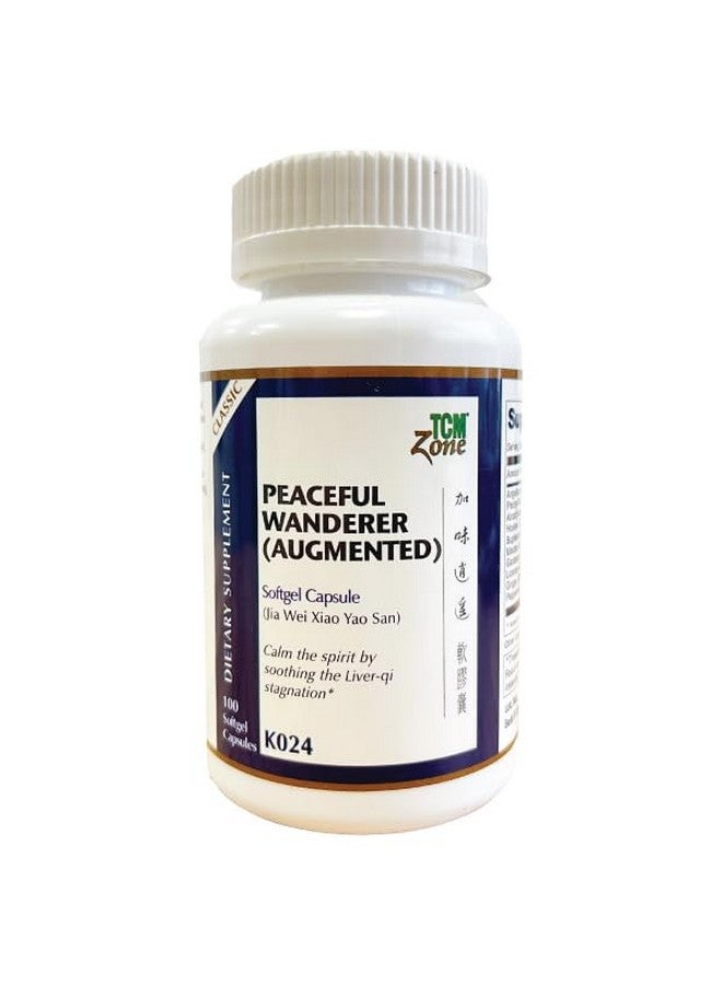 TCM ZONE® Peaceful Wanderer (Augmented) Formula (Jia Wei Xiao Yao San) 100 Softgel Capsules - Image 1