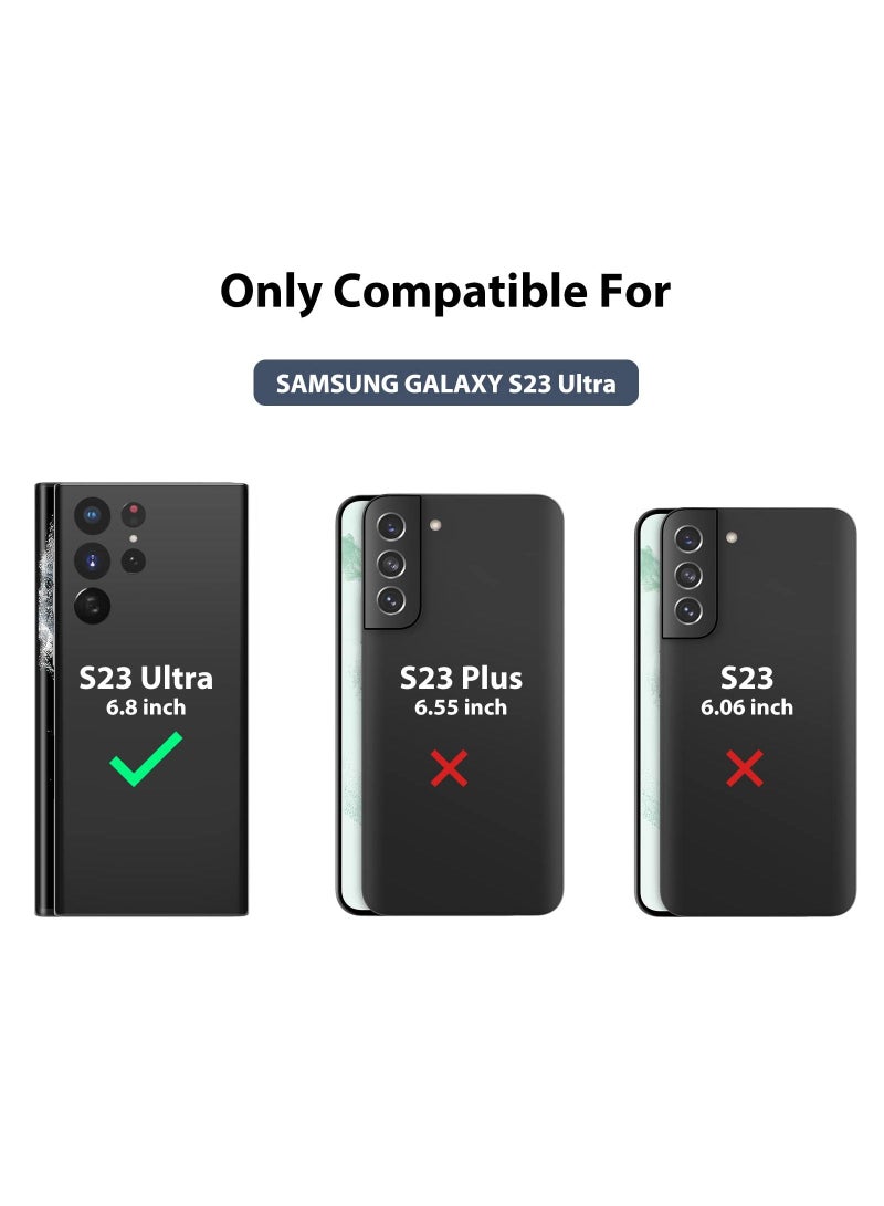 NIBEMINENT Compatible with Samsung Galaxy S23 Ultra Case Slide Lens Cover Suitable for 5g 2023 6.8 Inch Slim Rugged Phone  - Image 2