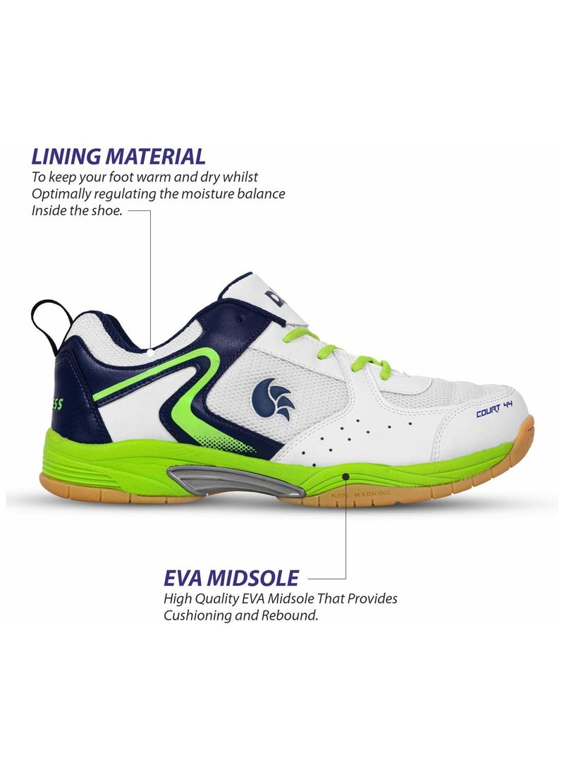 دي أس سي أحذية كورت 44 لتنس الريشة | 8 المملكة المتحدة / 9 الولايات المتحدة / 42 الاتحاد الأوروبي | للرجال والأولاد | مع نعل خارجي من مطاط الكريب الطبيعي لا يترك علامات - Image 4
