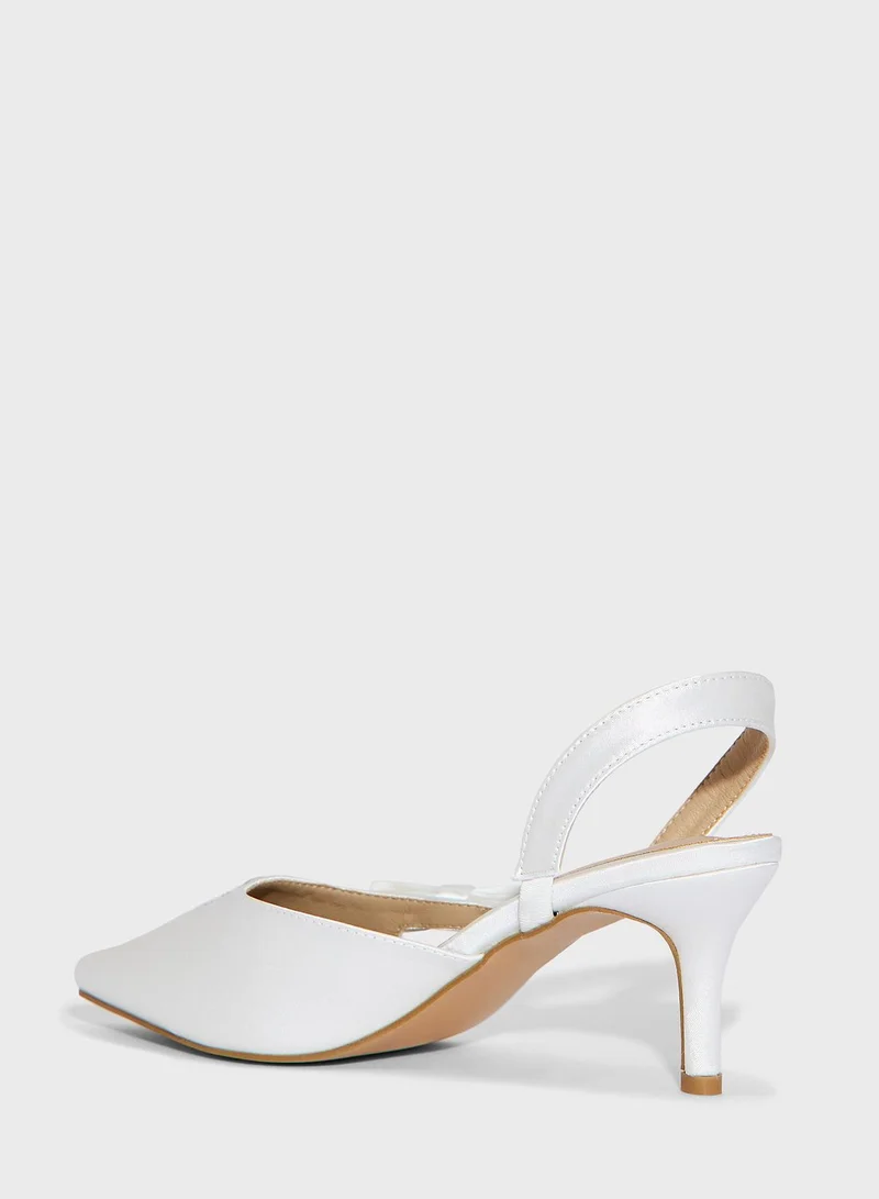 Ella Limited Edition Satin Diamante  Pump