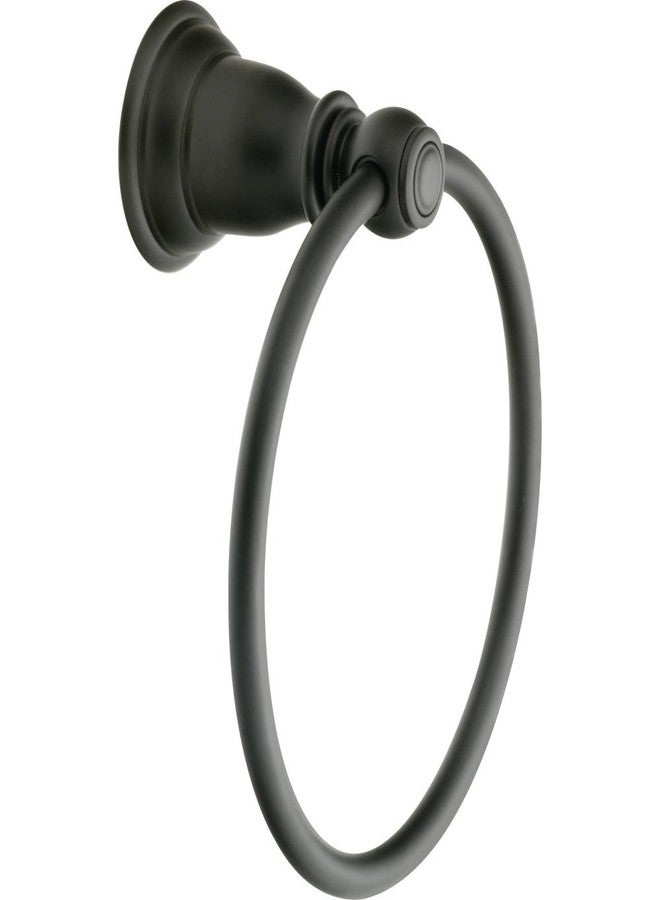 Moen YB5486WR Kingsley Bathroom Hand -Towel Ring, Wrought Iron - Image 1