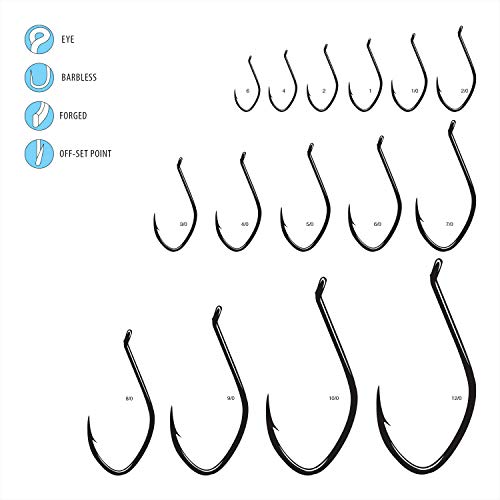Gamakatsu 225414 Big River NS Bait (25 Pack), Size 4/0, Black - Image 4