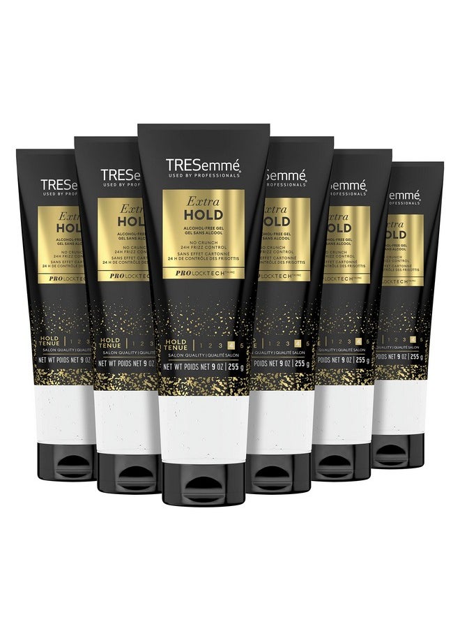 TRESemmé Extra Hold Hair Gel Pack Of 6 Alcoholfree For 24Hour Frizz Control And Humidity Protection 9 Oz  - Image 1