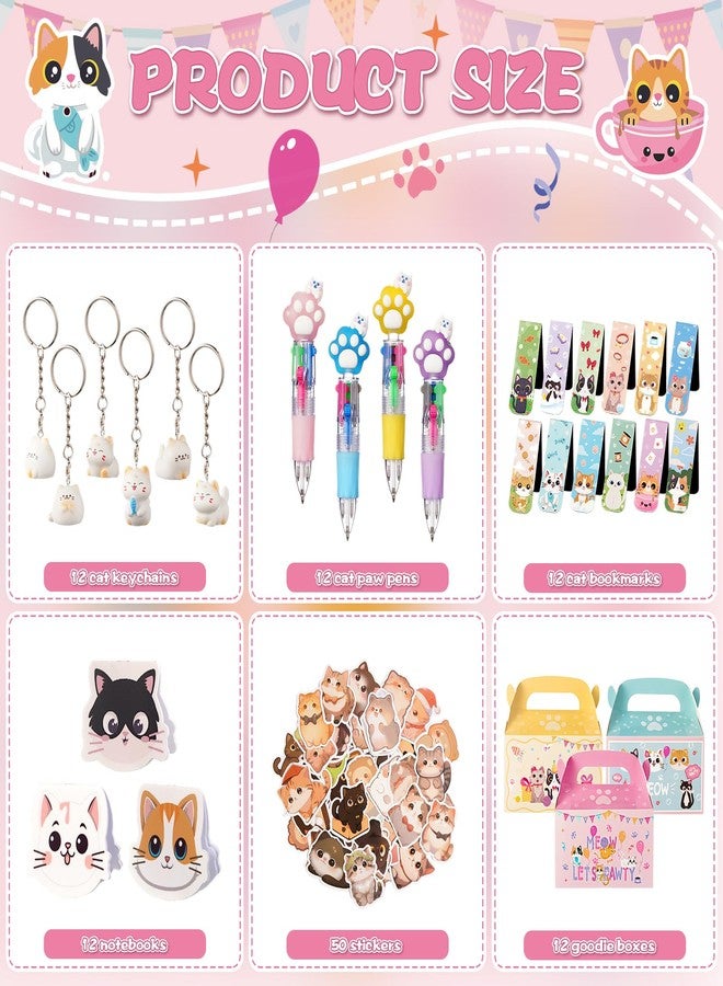 Vanblue 110 Pcs Cat Party Favors Set Return Gifts Bulk Cat Birthday Decorations for Kids Girls Classroom School Reward Gift Prizes Goodie Bag Stuffers - Image 3
