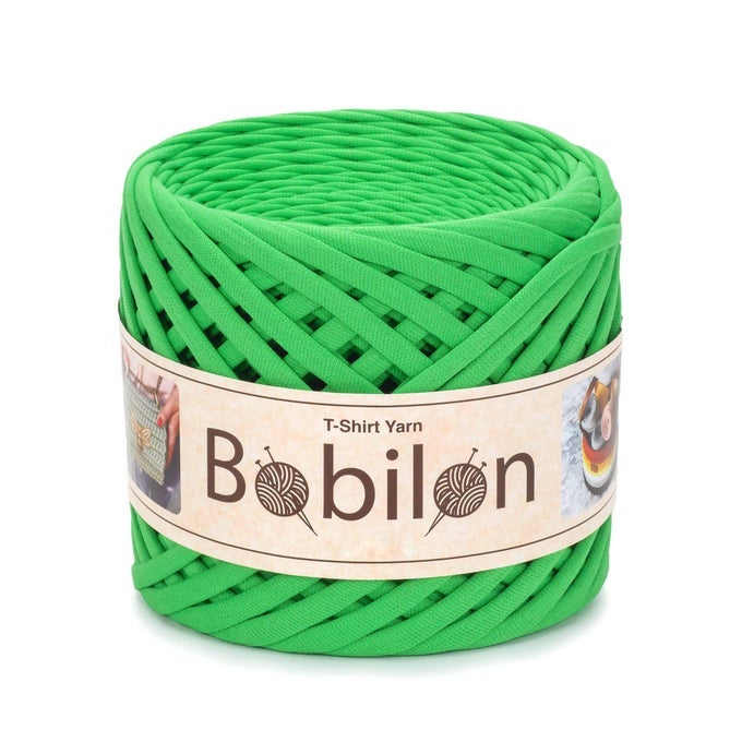 TSHIRT YARN FETTUCCINI ZPAGETTI STYLE 79 MM YARN FOR CROCHETING KNITTING MACRAME RIBBON COTTON FABRIC GREEN APPLE