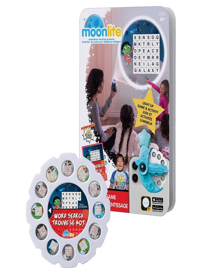 مونليت وقت قصة مونلايت - عالم رايان - البحث عن الكلمات - طريقة سحرية للقراءة معًا - جهاز عرض يُباع منفصلًا - قصة رقمية مع تأثيرات صوتية - هدايا تعليمية للأطفال من عمر سنة فما فوق - Image 1