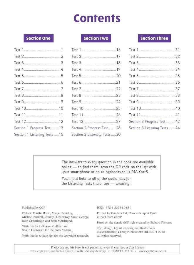 كتاب الأسئلة المستهدفة في الحساب الذهني للصف الثالث KS2 (يشمل إجابات عبر الإنترنت واختبارات صوتية) - Image 3