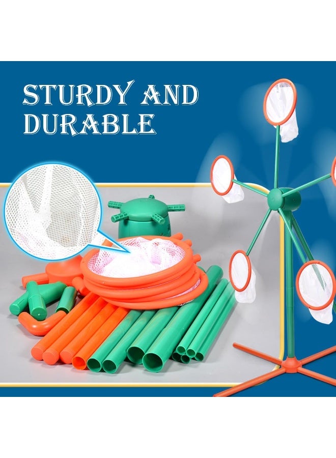 Zyler Shooting Game for Boys Kids 6 7 8 9 10 11 12+ Year Old- Outdoor & Indoor Big Windmill Target for Shooting Target Practice with 2 Toy Gun & 24 Foam Balls  - Image 3