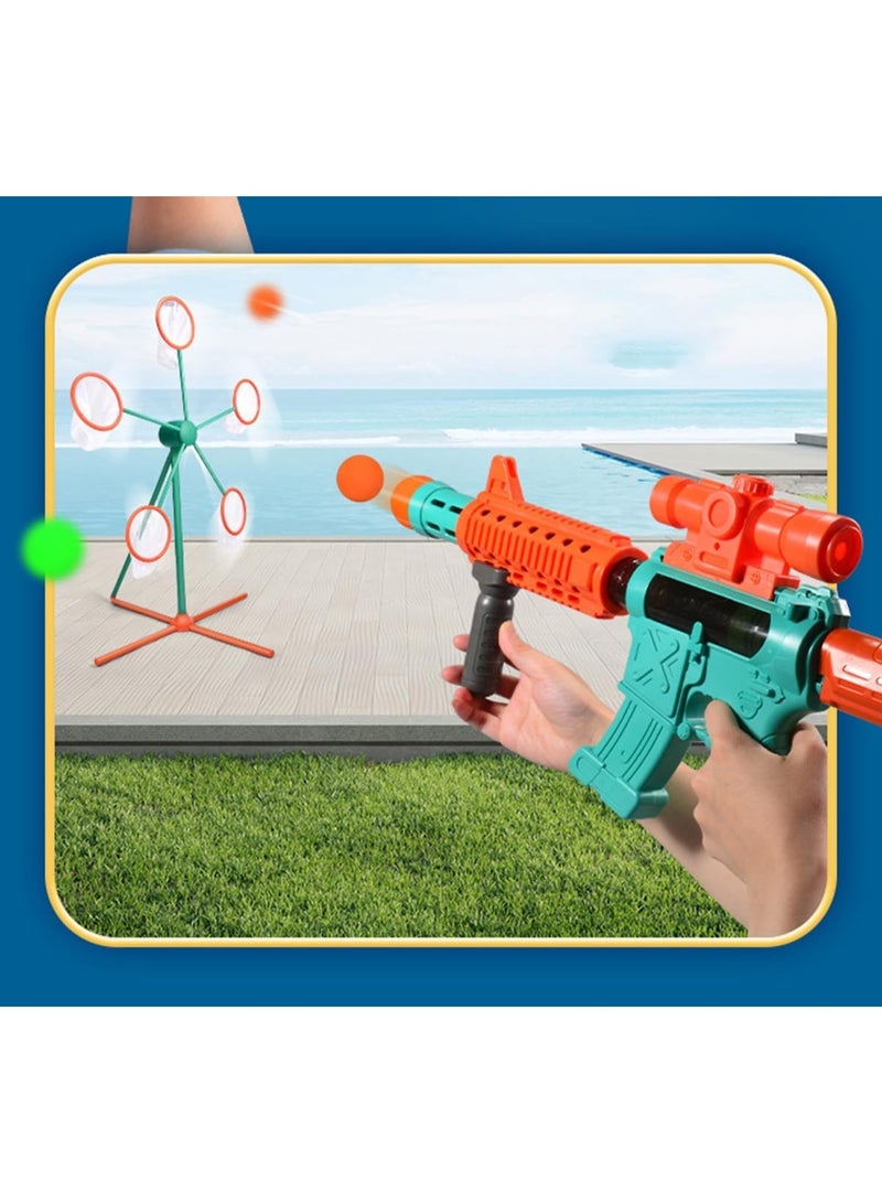 Zyler Shooting Game for Boys Kids 6 7 8 9 10 11 12+ Year Old- Outdoor & Indoor Big Windmill Target for Shooting Target Practice with 2 Toy Gun & 24 Foam Balls  - Image 2